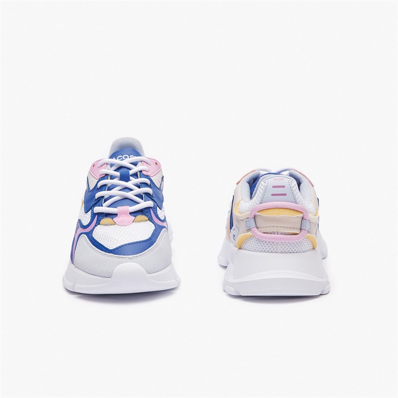 Lacoste Junior L003 Neo Trainers Light Blue/White