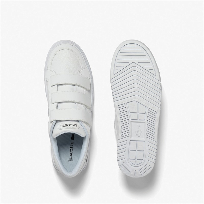 Lacoste Junior L001 Trainers White/White