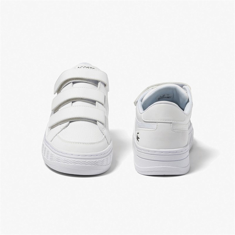 Lacoste Junior L001 Trainers White/White