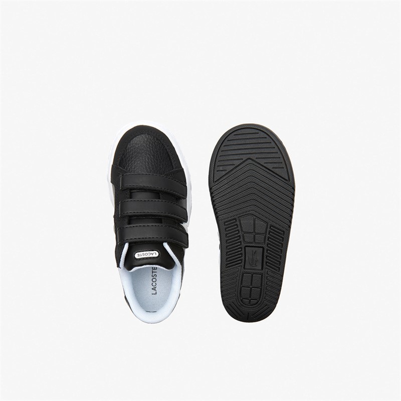 Lacoste Infant L001 Trainers Black/White