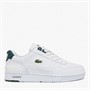 Lacoste Junior T-Clip Trainers White/Dark Green