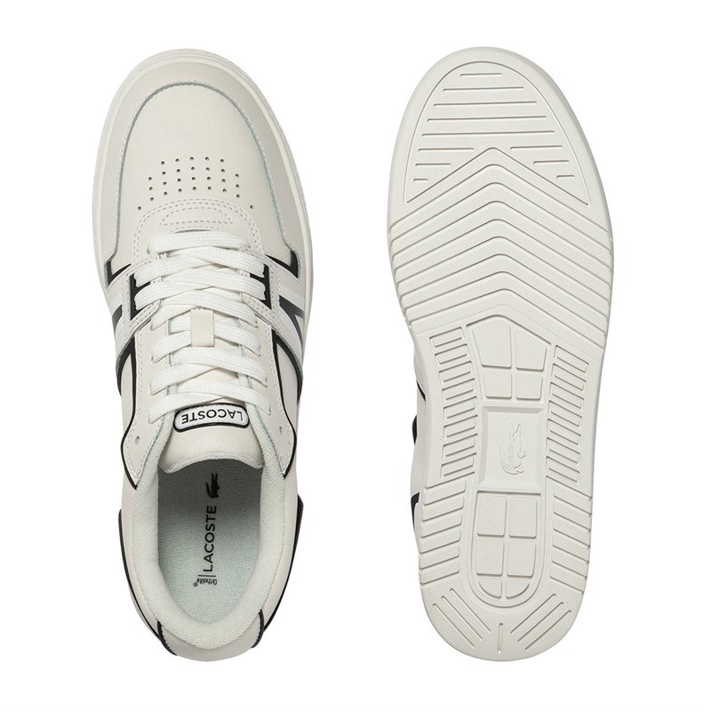 Lacoste Mens L001 Trainers White/Black