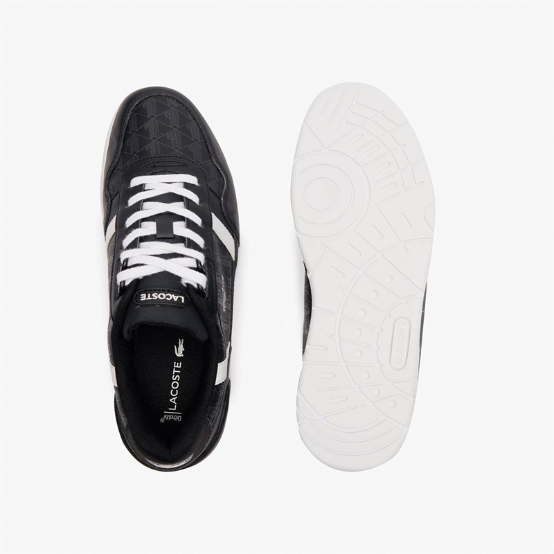 Lacoste Junior T-Clip Trainers Black/White