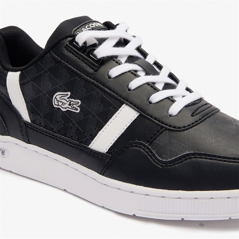 Lacoste Junior T-Clip Trainers Black/White