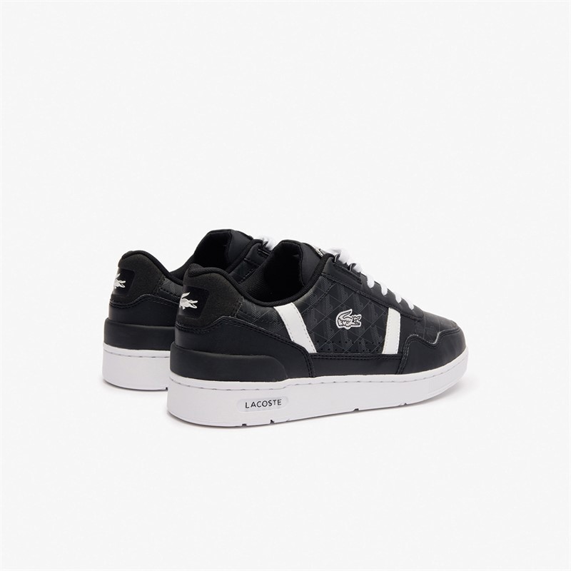 Lacoste Junior T-Clip Trainers Black/White