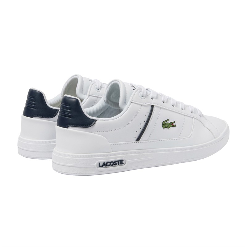 Lacoste Mens Europa Pro Trainers White/Navy