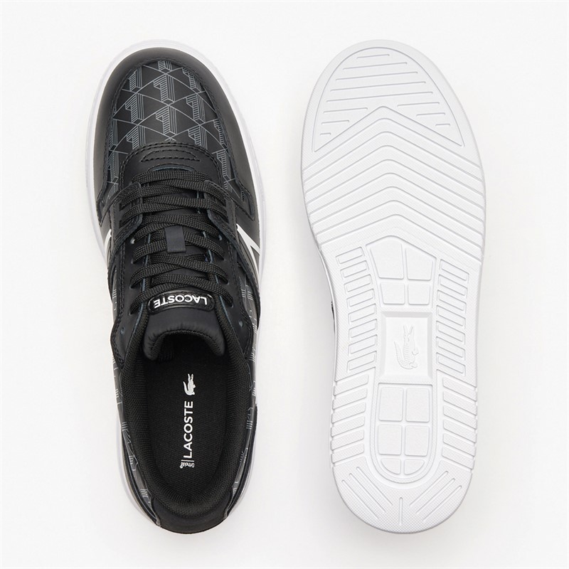 Lacoste Mens L001 Trainers Black/White