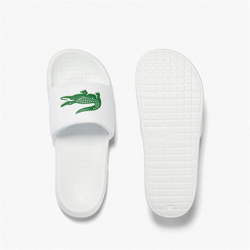 Lacoste Mens Serve Slides 1.0 White/Green