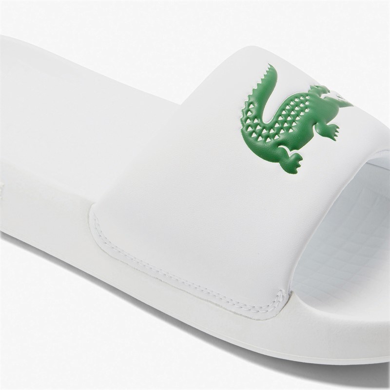 Lacoste Mens Serve Slides 1.0 White/Green