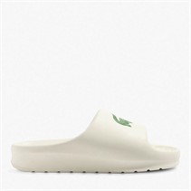 Lacoste Mens Serve Slides 2.0 Off White/Dark Green