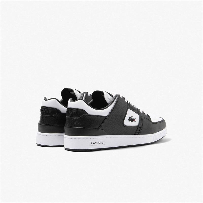 Lacoste Mens Court Cage Trainers White/Black