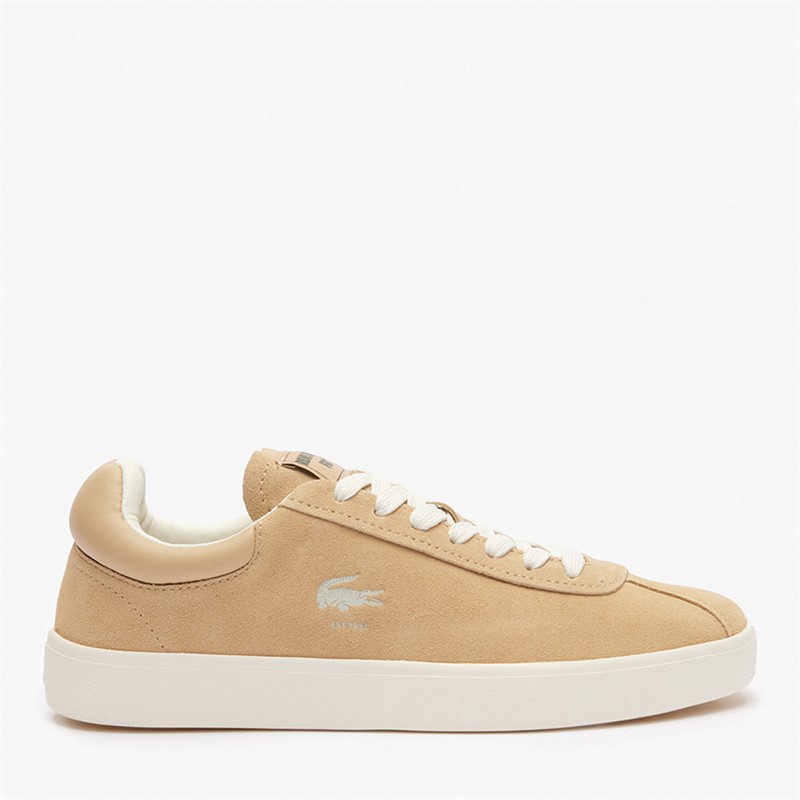 Lacoste Womens Baseshot Trainers Light Brown/Off White