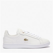 Lacoste Womens Carnaby Pro Trainers White/Gold