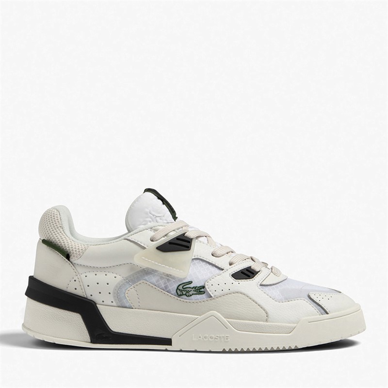 Lacoste Mens LT 125 Trainers White/Off White