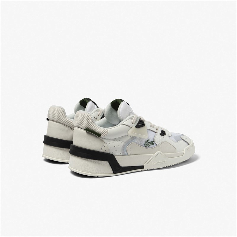 Lacoste Mens LT 125 Trainers White/Off White