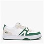 Lacoste Mens L001 Trainers White/Dark Green