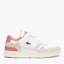 Lacoste Womens T-Clip Trainers White/Light Pink