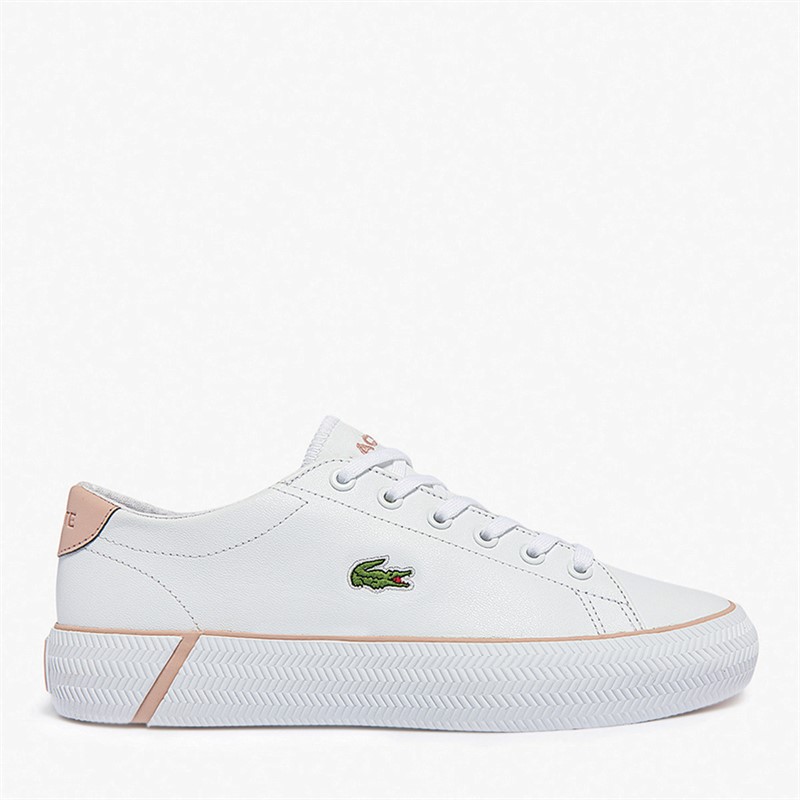 Lacoste Womens Gripshot BL Trainers White/Light Pink