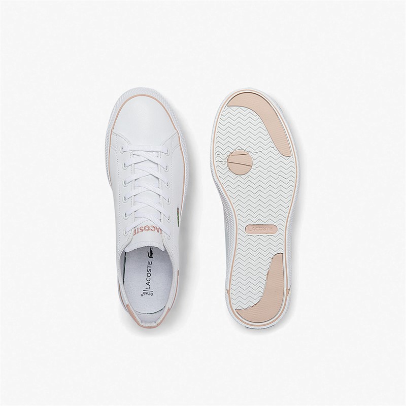 Lacoste Womens Gripshot BL Trainers White/Light Pink