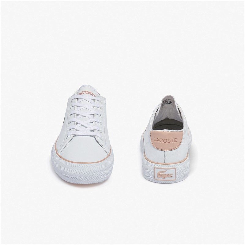 Lacoste Womens Gripshot BL Trainers White/Light Pink