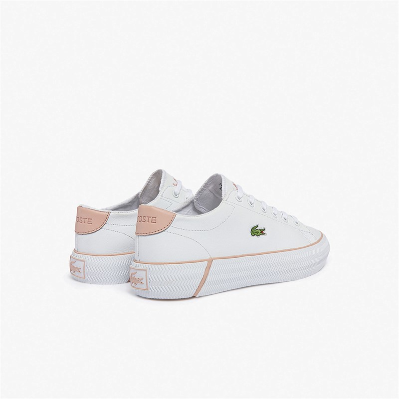 Lacoste Womens Gripshot BL Trainers White/Light Pink