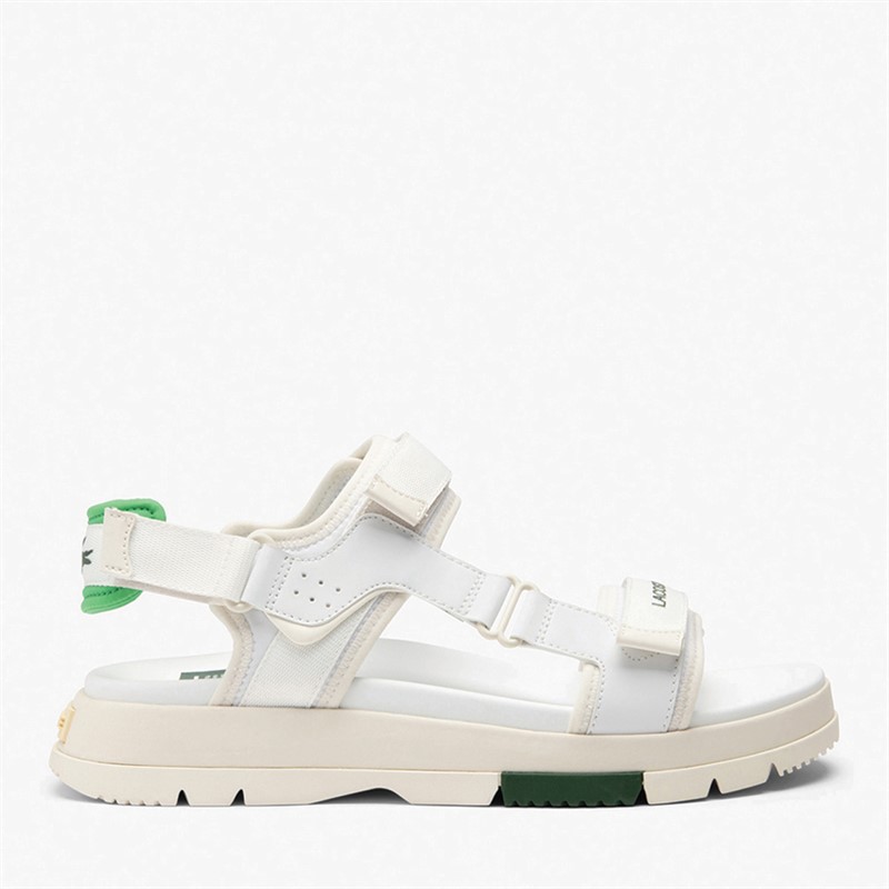 Lacoste Mens Suruga Premium Sandals White/Green