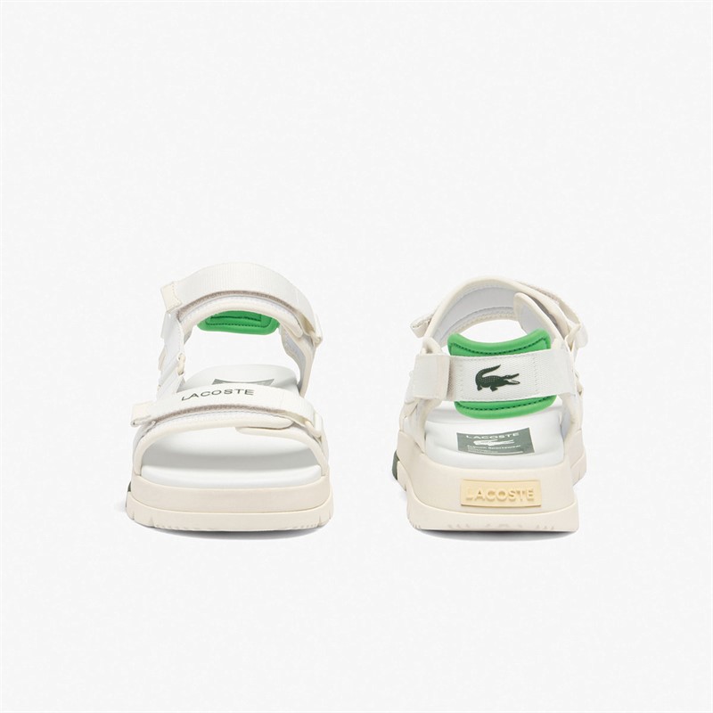 Lacoste Mens Suruga Premium Sandals White/Green