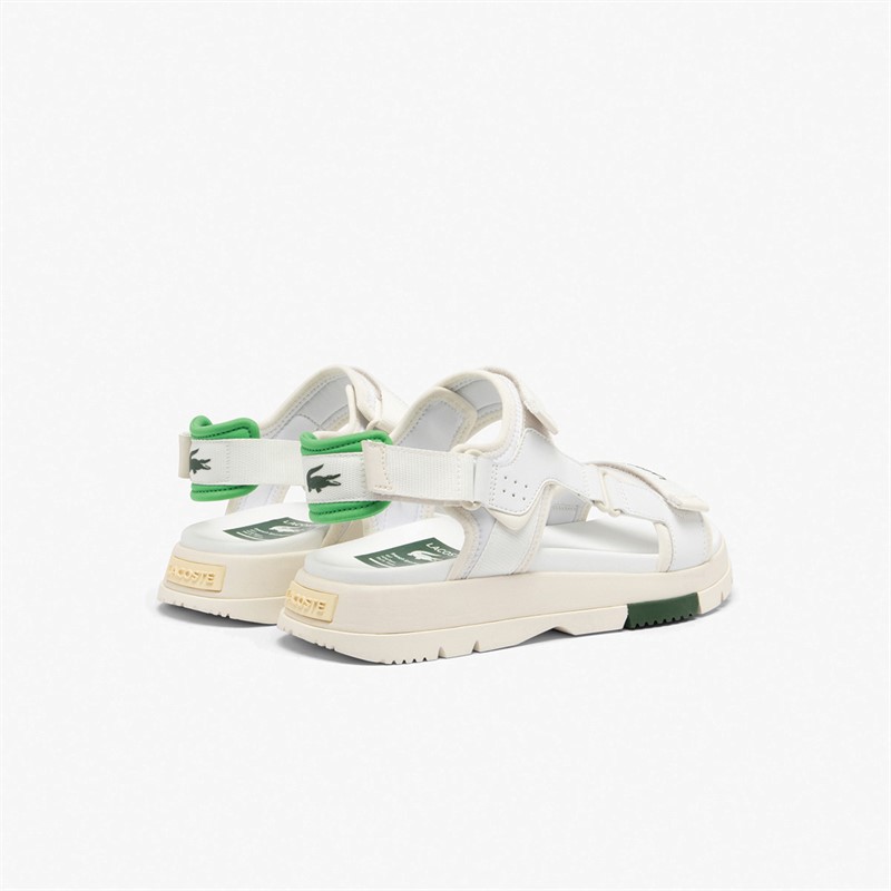 Lacoste Mens Suruga Premium Sandals White/Green