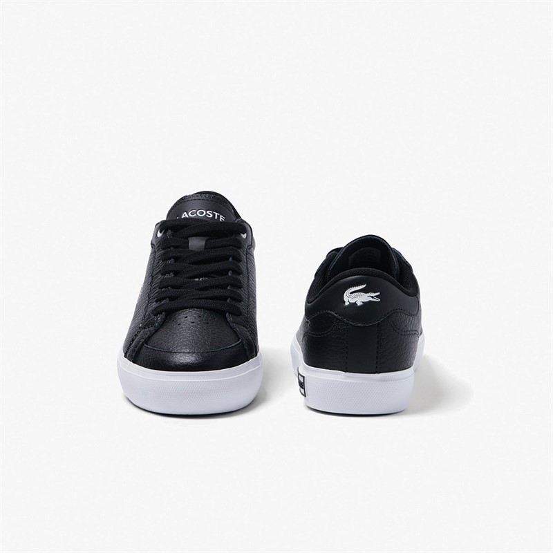 Lacoste Womens Powercourt Trainers Black/White