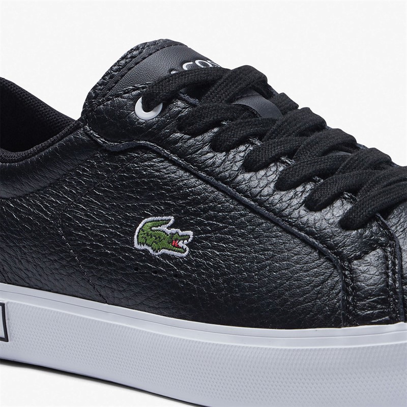 Lacoste Womens Powercourt Trainers Black/White