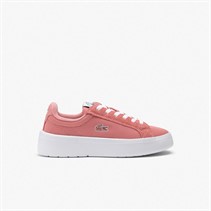 Lacoste Womens Carnaby Plat LT Trainers Pink/White