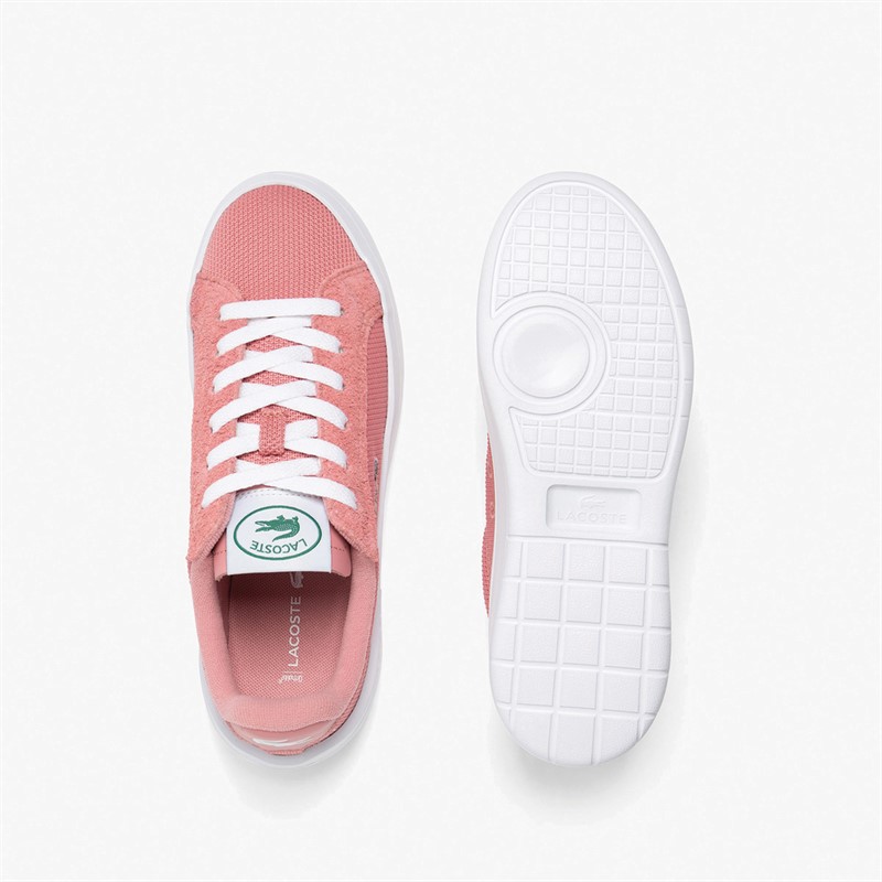 Lacoste Womens Carnaby Plat LT Trainers Pink/White