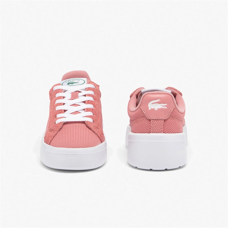 Lacoste Womens Carnaby Plat LT Trainers Pink/White