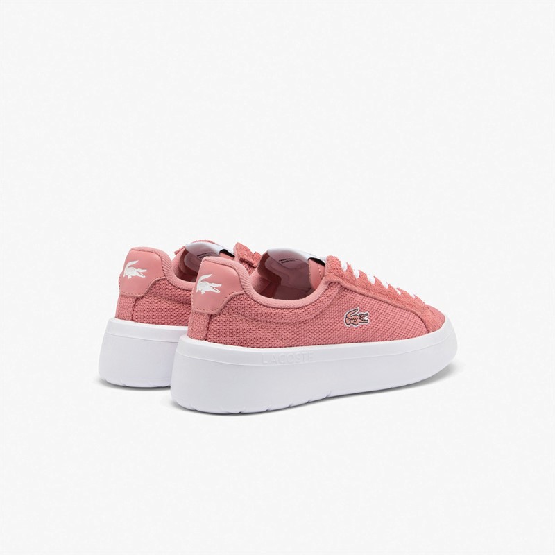 Lacoste Womens Carnaby Plat LT Trainers Pink/White