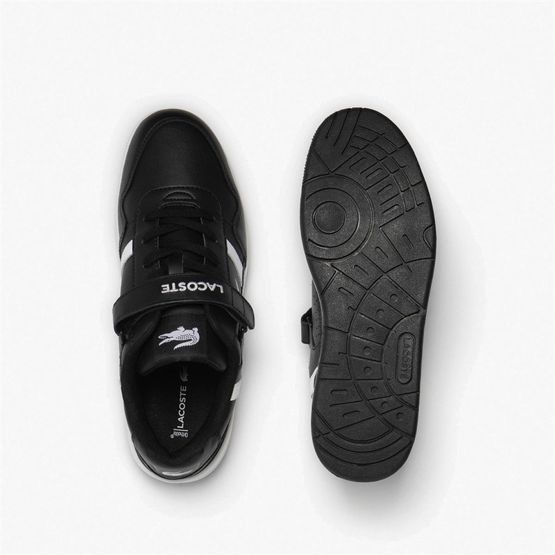 Lacoste Mens T-Clip VLC Trainers Black/White