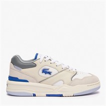 Lacoste Womens Lineshot Trainers White/Light Blue