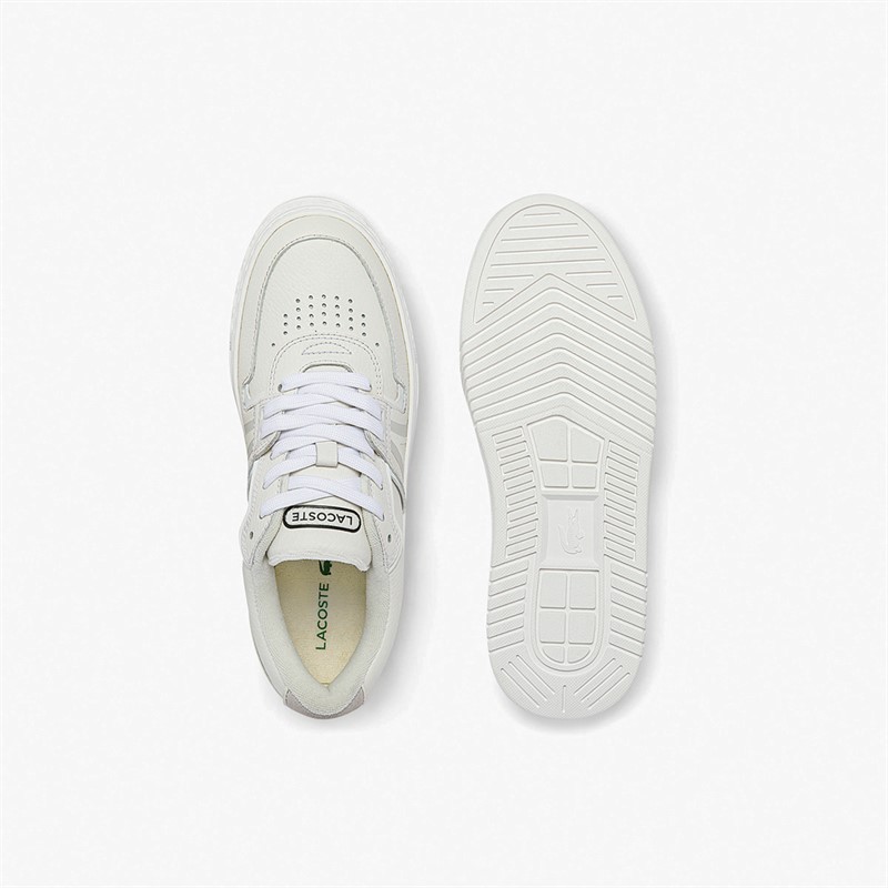 Lacoste Womens L001 Trainers White/Off White