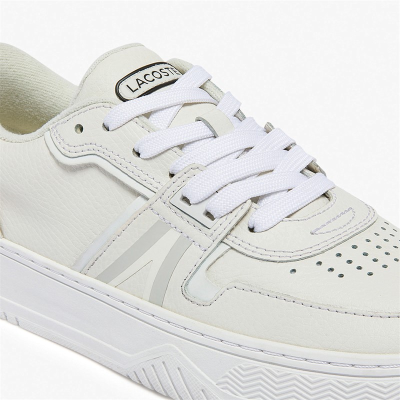 Lacoste Womens L001 Trainers White/Off White