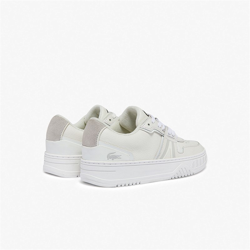 Lacoste Womens L001 Trainers White/Off White