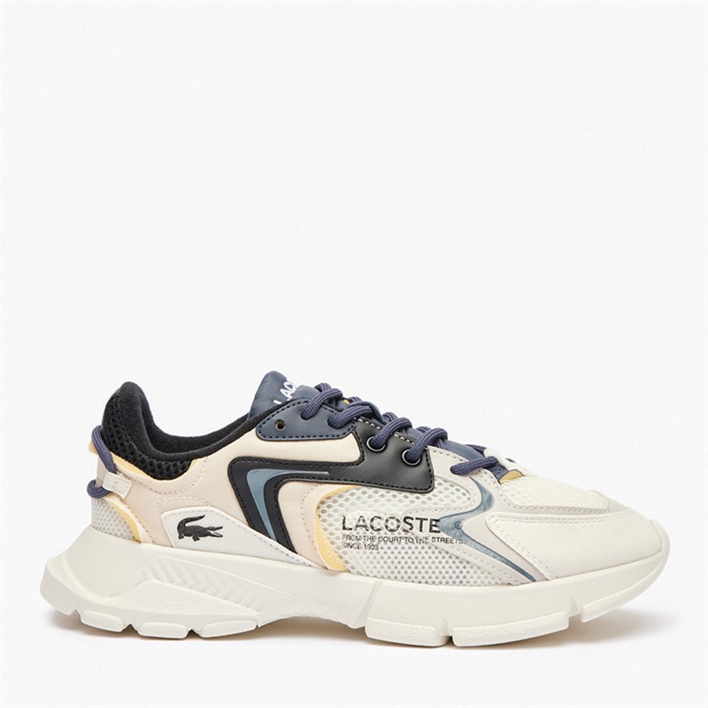 Lacoste Junior L003 Neo Trainers Off White/Black