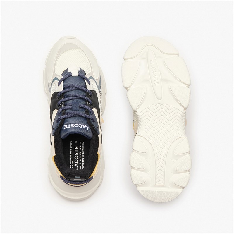 Lacoste Junior L003 Neo Trainers Off White/Black