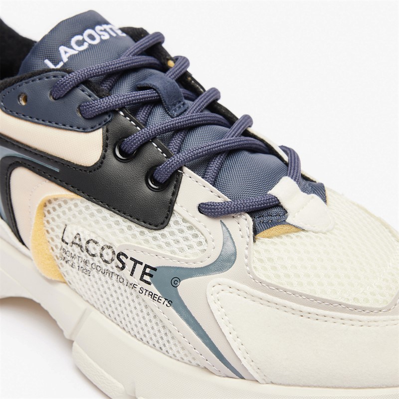 Lacoste Junior L003 Neo Trainers Off White/Black