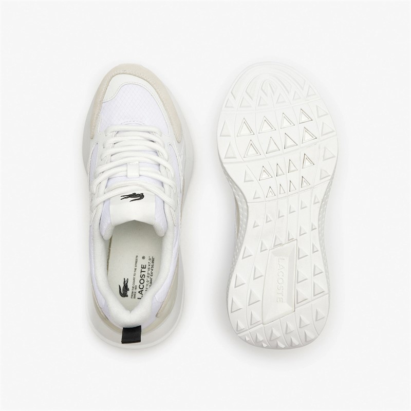 Lacoste Womens L003 Evo Trainers White/White