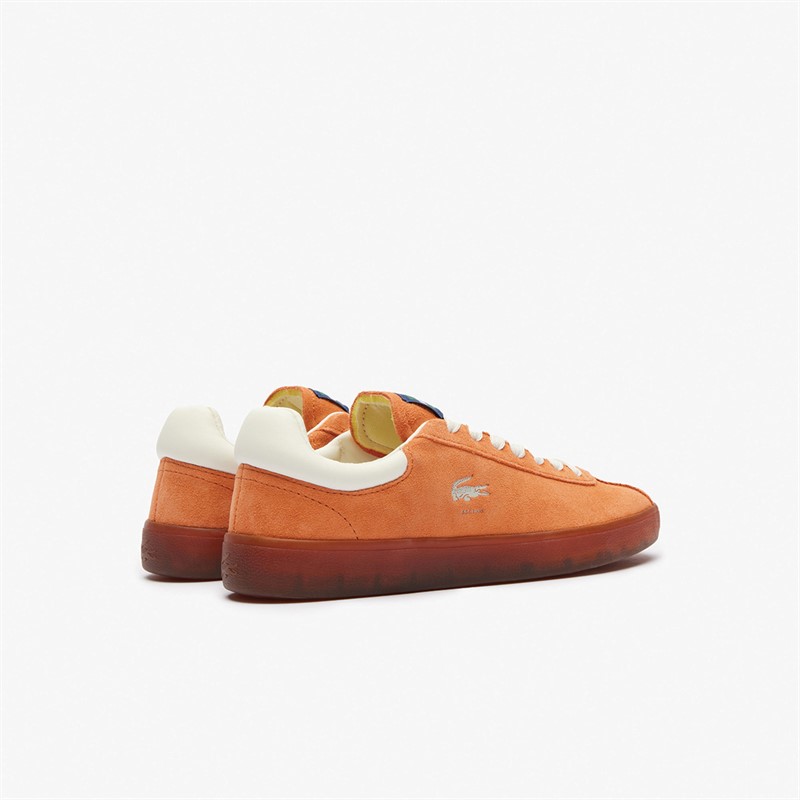 Lacoste Womens Baseshot Trainers Orange/Gum