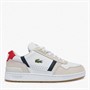 Lacoste Mens T-Clip Trainers White/Navy/Red