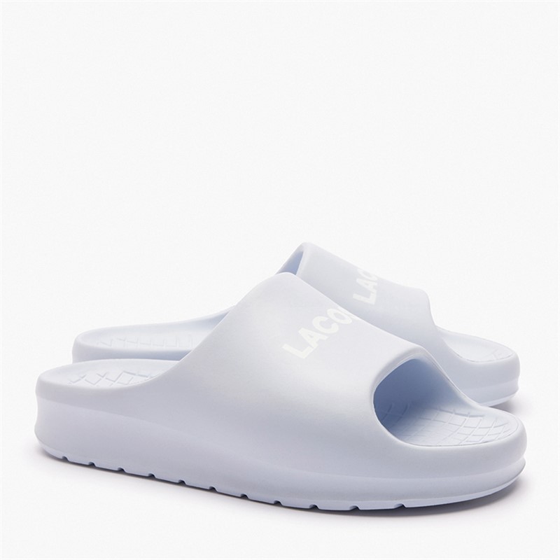 Lacoste Womens Serve Slides 2.0 Light Blue/Light Blue