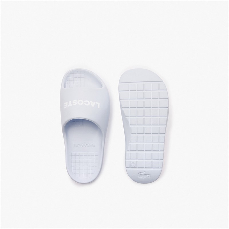 Lacoste Womens Serve Slides 2.0 Light Blue/Light Blue