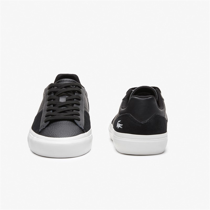 Lacoste Mens L006 Trainers Black/White