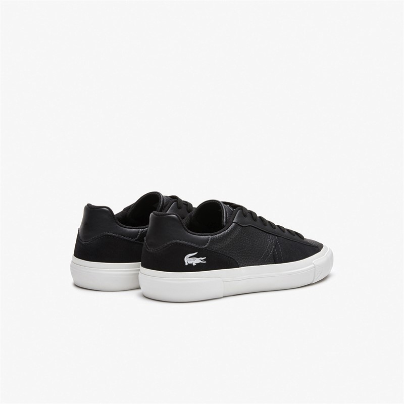 Lacoste Mens L006 Trainers Black/White