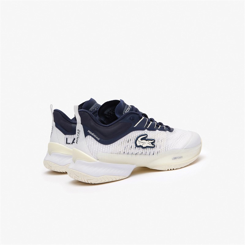 Lacoste Womens AG-LT23 Ultra Tennis Shoes White/Navy